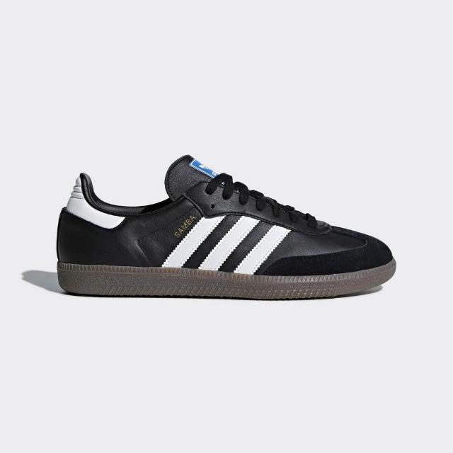 【adidas 愛迪達】SAMBA OG 經典鞋(ORIGINALS 休閒鞋 B75806白/B75807黑)
