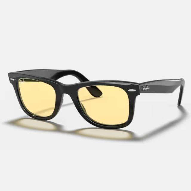 【RayBan 雷朋】Wayfarer亮黑膠框太陽眼鏡(RB2140F-901、902、901/64、901/R6、601/4B 多色任選)