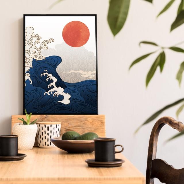 菠蘿選畫所】日式浮世繪系列掛畫-42x60cm(日式浮世繪/葛飾北齋/世界名