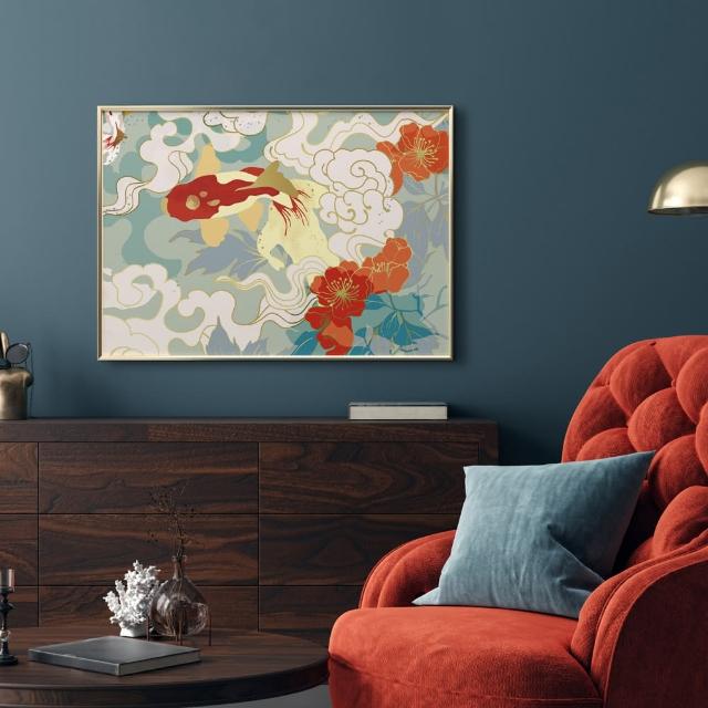 菠蘿選畫所】日式浮世繪系列掛畫-42x60cm(日式浮世繪/葛飾北齋/世界名