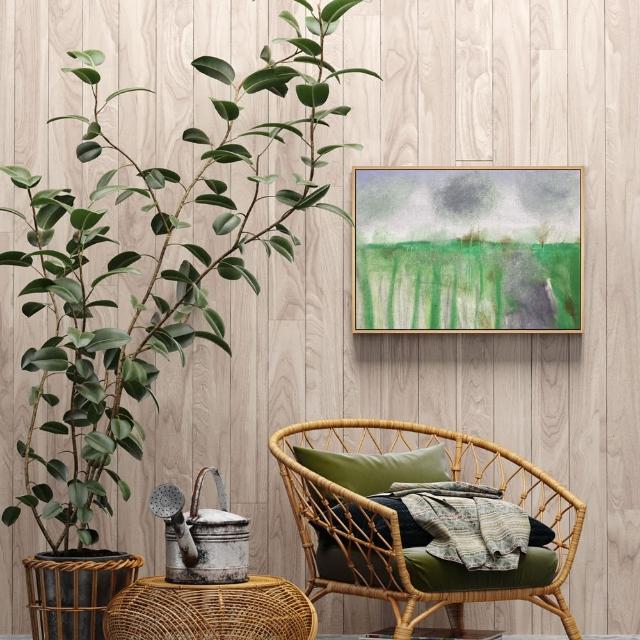 【菠蘿選畫所】山海油畫風景抽象畫-42x60cm(現代抽象風景裝飾畫 /居家佈置/招金色山水聯畫組合)