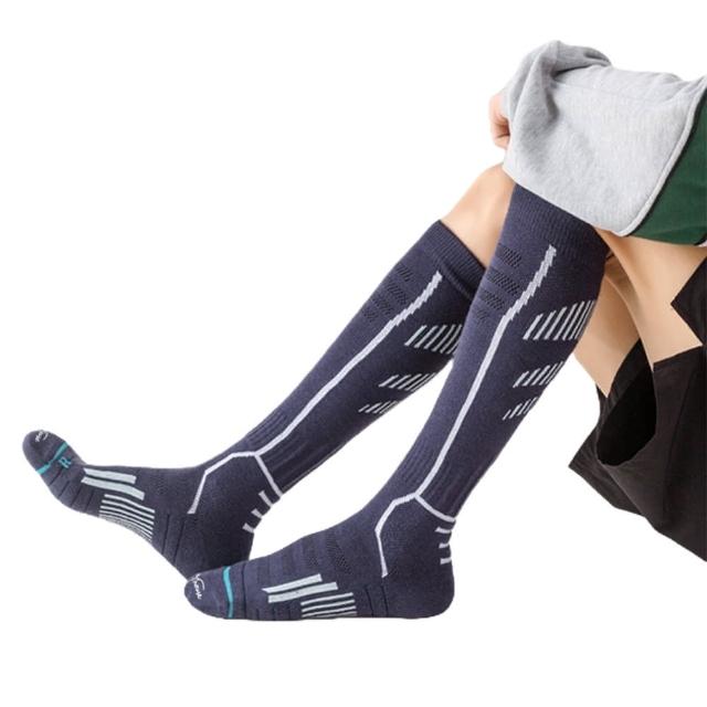 【SPORTS HOUSE】潮流型男 加厚保暖羊毛襪 高筒登山襪 透氣排汗 高爾夫球襪 運動襪(跑步 自行車 滑雪 男款)