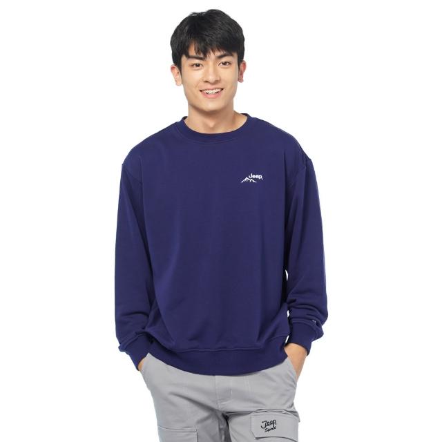 【JEEP】男裝 品牌LOGO時尚休閒大學T(3款任選)