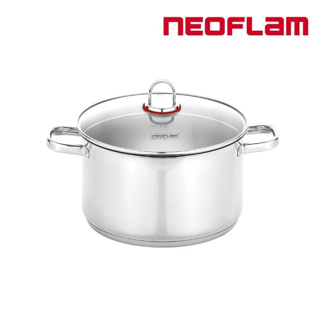 【NEOFLAM】Inox系列陶瓷/不鏽鋼任選雙鍋組(不挑爐具 瓦斯爐電磁爐可用)