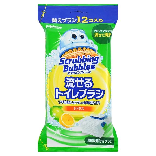 【S.C. JOHNSON 莊臣】拋棄式馬桶刷清潔組專用 替換刷頭補充包12入*3包(3款可選/日本境內版)