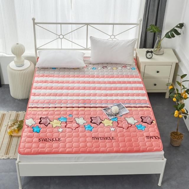 【寢聚 Sleep Club】買一送一 蓄熱法蘭絨床墊 保暖墊 單人/雙人/加大任選(法蘭絨 床墊 日式床墊 軟床墊)