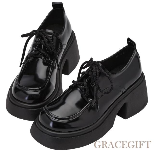【Grace Gift】通勤神器厚底牛津鞋
