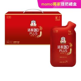 【正官庄】活蔘28D PLUS-80mlx20包/盒(保健禮盒/送禮/牛磺酸/維他命B/幫助消化/補氣)