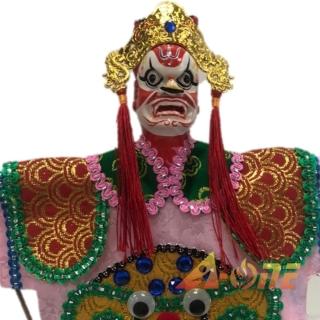 【A-ONE 匯旺】武財神 紅花臉 掌中戲 布袋戲偶 送Taiwan 熨斗補丁 戲偶架 道具 雜 布偶人偶 戲偶 手偶 玩偶