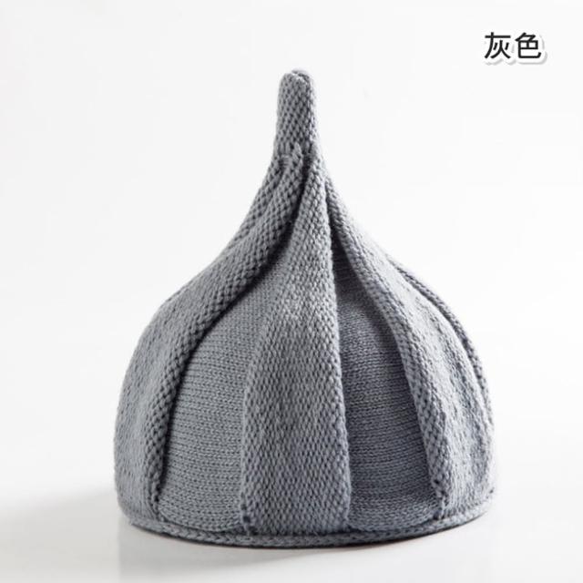 【橘魔法】旋轉毛線編織精靈帽(栗子帽 毛帽 帽子 配件 聖誕 大紅 過年 新年 中性款 男童 女童 童裝 兒童)