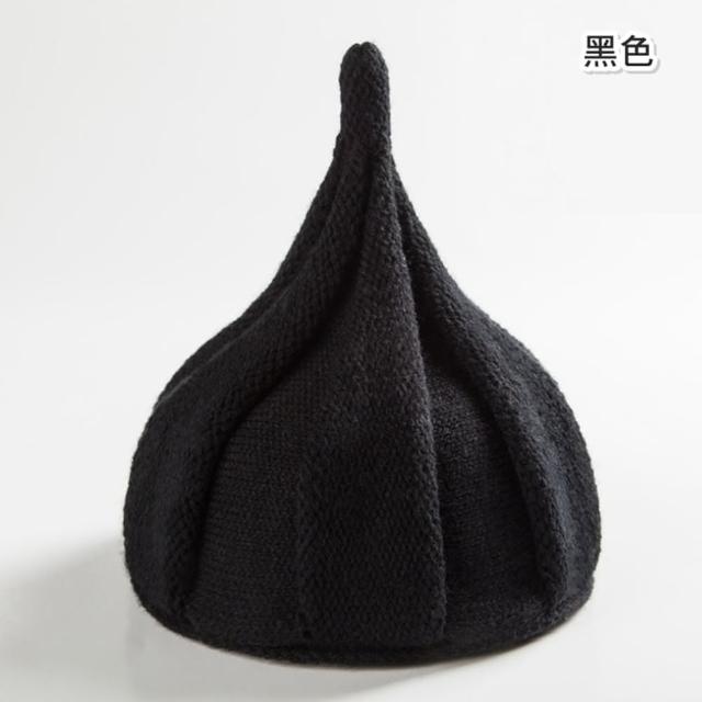 【橘魔法】旋轉毛線編織精靈帽(栗子帽 毛帽 帽子 配件 聖誕 大紅 過年 新年 中性款 男童 女童 童裝 兒童)
