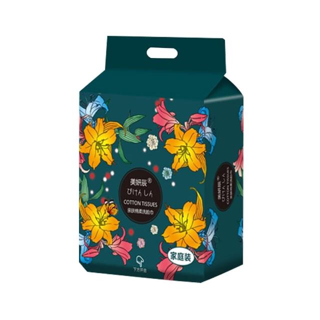 【Mega】4入組 家庭號500G 加厚珍珠紋抽取式洗臉巾 一包140抽(可懸掛 一次性 方巾 擦拭布 洗面巾 抹布)