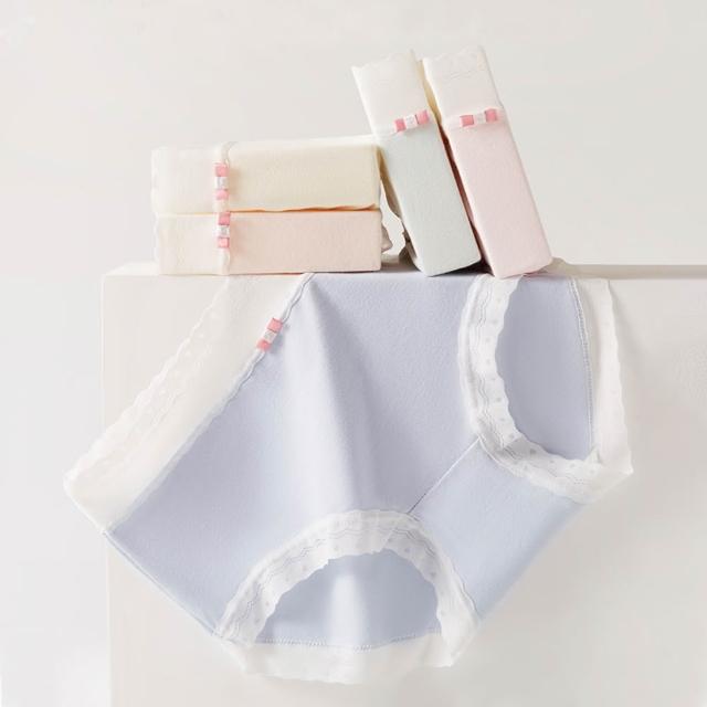 【Chic Chic 琪琪】多件組-多款任選-嬰兒棉抑菌無痕女內褲(純棉底襠 抑菌導濕 中腰 親膚舒適 顏色隨機)