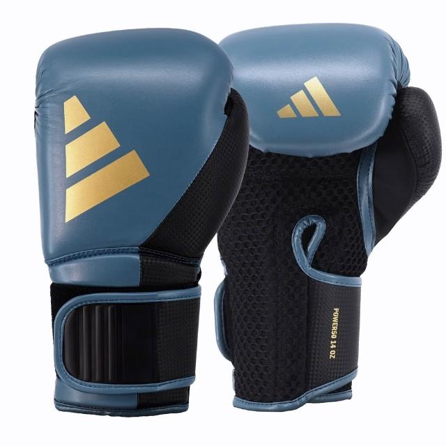 【adidas 愛迪達】POWER 50 聚力型高透氣拳擊手套 (拳擊 泰拳 格鬥 搏擊 拳套 健身 有氧)