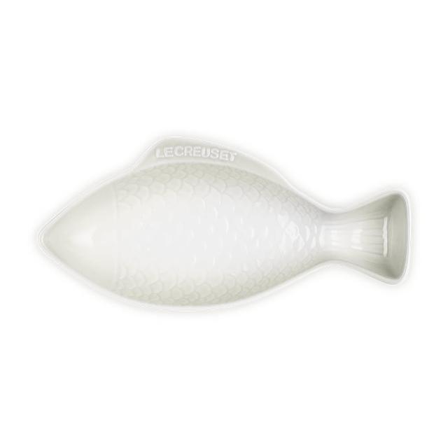 【Le Creuset】TNS 單柄平煎鍋 24cm+鮮魚盤-中(蛋白霜/貝殼粉/銀灰藍 3色選1)