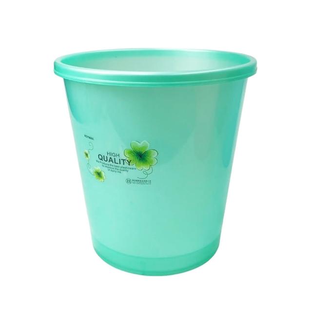 【生活King】大珠光花語垃圾桶-9.5L(3色可選)