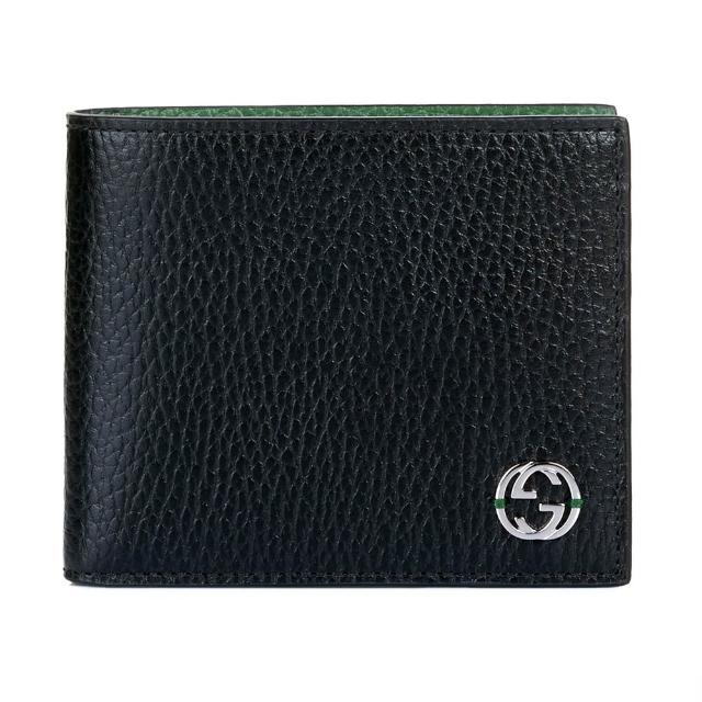 【GUCCI 古馳】經典LOGO零錢8卡對開短夾/皮夾 (款式任選)