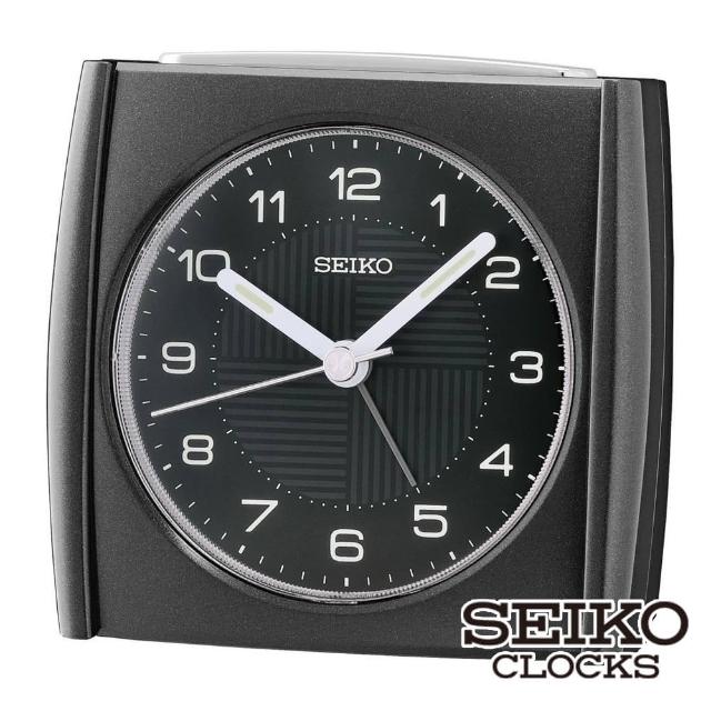 【SEIKO 精工】貪睡夜光 嗶嗶鬧鈴 鬧鐘時鐘 QHE205J.QHE205S.QHE205W(清楚大數字 滑動式靜音指針)