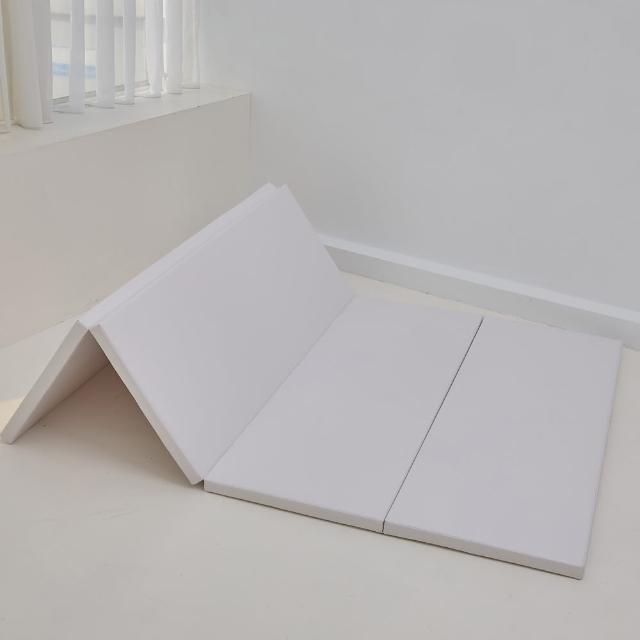 【kikimmy】兒童四摺疊遊戲墊/安全地墊/爬行墊(200×140x4 cm兩色可選)