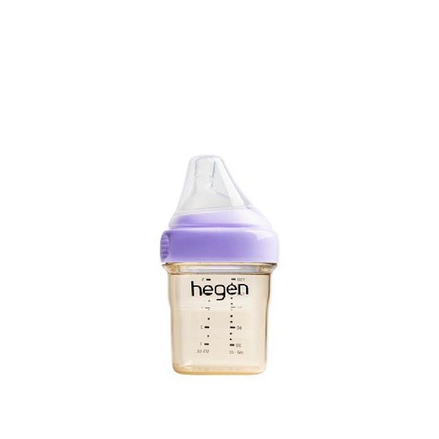【hegen】總代理｜PCTO™金色奇蹟PPSU多功能方圓型寬口奶瓶 150ml(嫣粉/沁藍/漾紫)