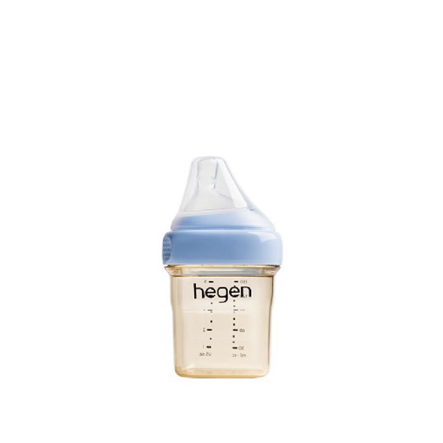 【hegen】總代理｜PCTO™金色奇蹟PPSU多功能方圓型寬口奶瓶 150ml(嫣粉/沁藍/漾紫)