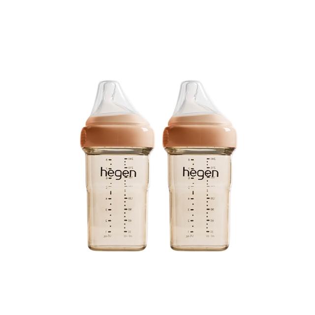【hegen】總代理｜經典四支組(240ml雙瓶 x2)_粉/藍/紫/柔褐楓