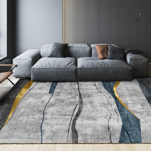 【巴芙洛】買一送一 2入侘寂風格水晶絨地毯2入(140*200cm/160cm圓款/地墊/踏墊/地毯)