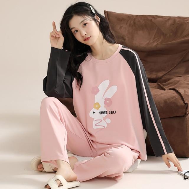 【NEW FORCE】優美舒適男女款長袖居家睡衣-多款可選(長袖睡衣/居家服/男女款睡衣/保暖睡衣/情侶睡衣)
