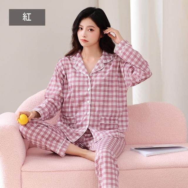 【NEW FORCE】優美舒適男女款長袖居家睡衣-多款可選(長袖睡衣/居家服/男女款睡衣/保暖睡衣/情侶睡衣)