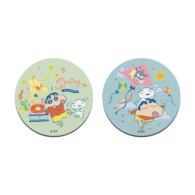 【收納王妃】CRAYON SHINCHAN 蠟筆小新 珪藻土軟式杯墊 杯墊 珪藻土 小新(10x10x0.5 天然環保 辦公室必備)