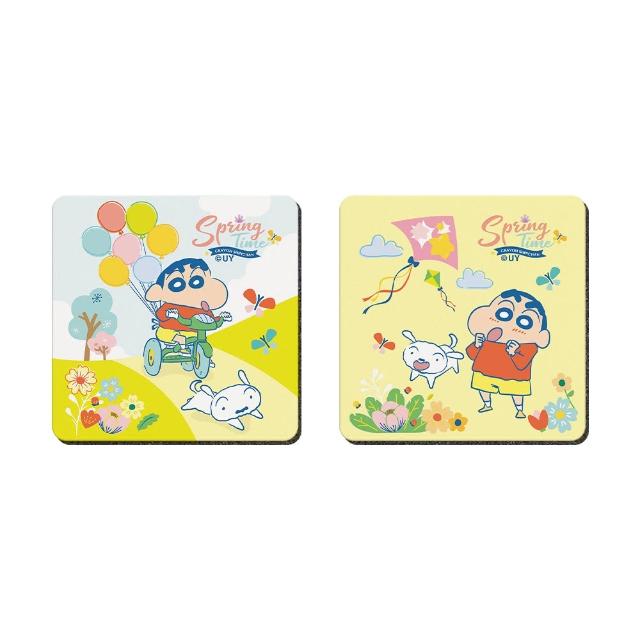 【收納王妃】CRAYON SHINCHAN 蠟筆小新 珪藻土軟式杯墊 杯墊 珪藻土 小新(10x10x0.5 天然環保 辦公室必備)