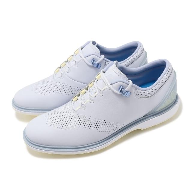 【NIKE GOLF】高爾夫球鞋 Jordan ADG 4 男鞋 白 藍 皮革 緩衝 抓地 爆裂紋 喬丹 運動鞋(DM0103-057)