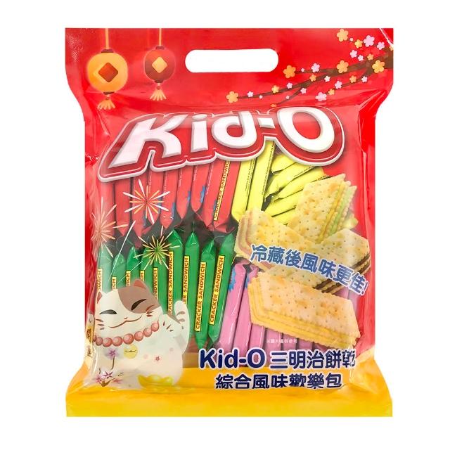 【Kid-o】三明治餅乾綜合風味/奶油風味/綜合厚餡 任選4包(17gX36入X4包)