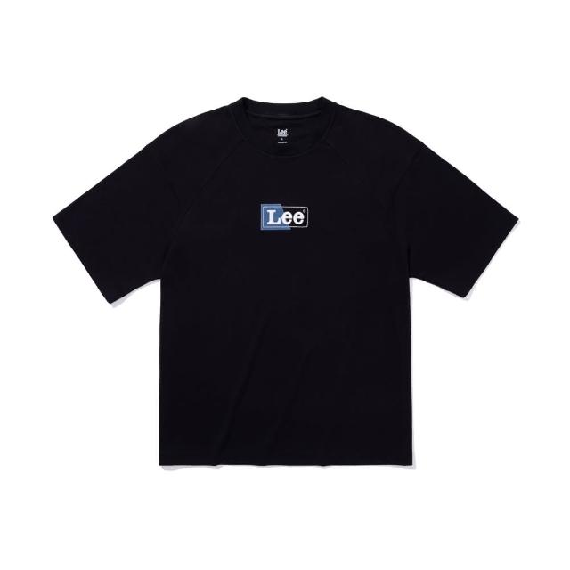 【Lee】男裝 短袖T恤 / 水柔棉 長框拼接LOGO 共2色 季節性版型(LB402016185 / LB402016K11)