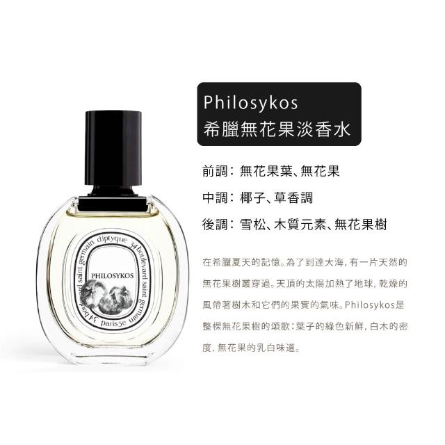 【Diptyque】淡香水50ml 多款任選(紙染之水/杜桑/譚道/影中/感官/玫瑰/聖日爾曼大道)