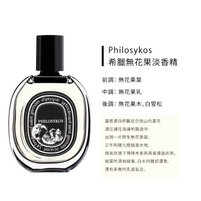 【Diptyque】淡香精 75ml(肌膚之華/玫瑰之水/希臘無花果/譚道/花都之水/譚道/青厥)