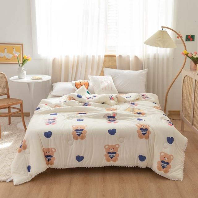 【寢聚 Sleep Club】韓系針織棉雲朵被 四季被 棉被 涼被 多色任選 雙人被 150x200cm 涼被/冷氣毯