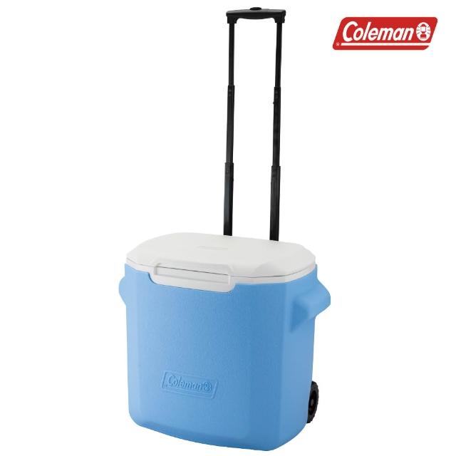 【Coleman】26.5L拖輪冰箱(露營冰箱 戶外冰桶 保冰桶)
