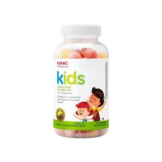 【GNC 健安喜】兒童魚油軟糖 120粒/瓶(Omega3/DHA/EPA/維生素A/維生素C/維生素D/維生素E/覆盆子檸檬口味)
