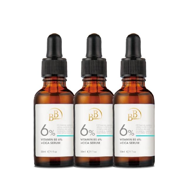【BB Amino】科研6%積雪草/10%煙醯胺亮白精華30ml(超值3入組)