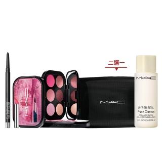 【M.A.C】時髦霸主眼妝組(玩色派對六色眼影盤/玩色派對/新品 20色選俏皮玩色彩筆0.35g)