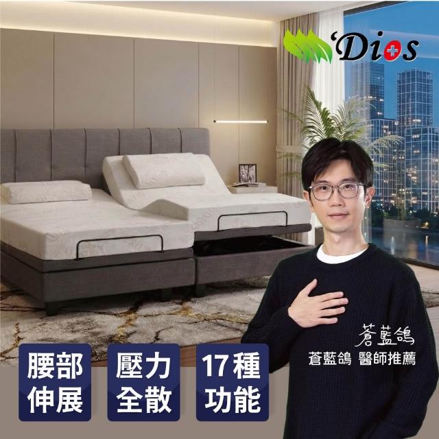 【迪奧斯】北極星智能電動床-單人 R600-90x200x20 - D95醫療級乳膠床(電動撐腰、按摩、手機APP連線)