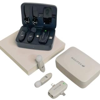 【MAGIPEA】美極品 雙麥好收音2.0  一對二手機收音麥克風 降噪麥克風 直播麥克風(麥克風附充電艙)
