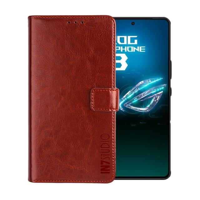 【IN7】ASUS ROG Phone 8/8 Pro 6.78吋 磁扣側掀瘋馬紋PU皮套