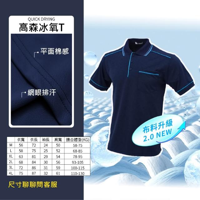 【GODSON】男MIT POLO短袖 立領短袖 排汗短袖(運動短袖 抗UV 吸濕排汗機能 工作服)