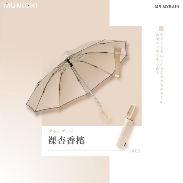 【MUNICHI 沐尼黑】反向環扣自動摺摺傘 雨傘 自動傘 摺疊傘 輕量傘 梅雨 晴雨兩用 輕量 防潑水 MR.MYRAIN