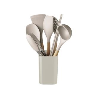 【IRIS】廚房用具7件收納組 KT-7SS(質感用具 餐廚用具 廚房用具 2色可選)