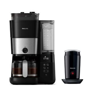 【Philips 飛利浦】全自動雙研磨美式咖啡機(HD7900/50)+全自動冷熱奶泡機(CA6500)