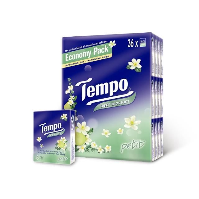 【TEMPO】4層加厚紙手帕無香/香氛袖珍包(7抽x36包/組)