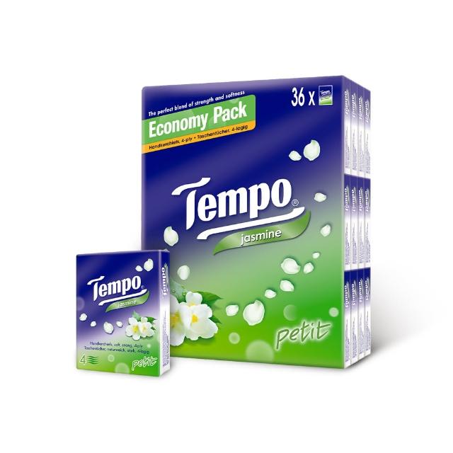 【TEMPO】4層加厚紙手帕無香/香氛袖珍包(7抽x36包/組)